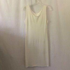 kd dance New York White Scoop Neck Knit Dress